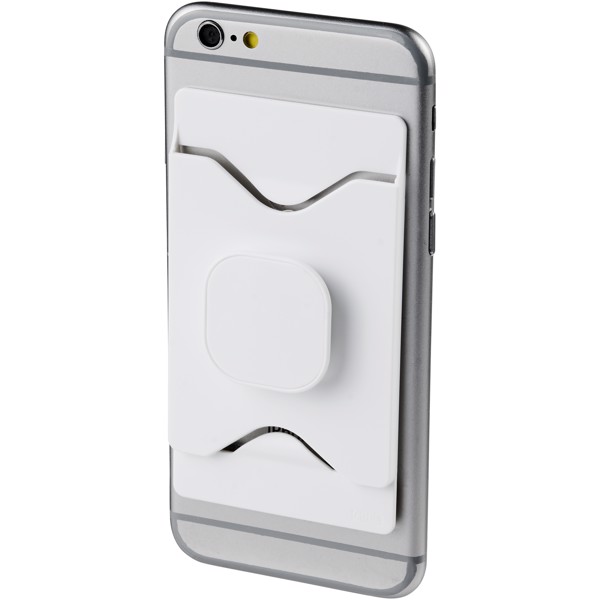Purse mobile phone holder with wallet - White