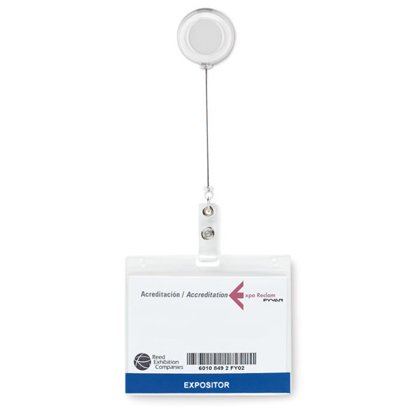 Badge holder Lades - Transparent White