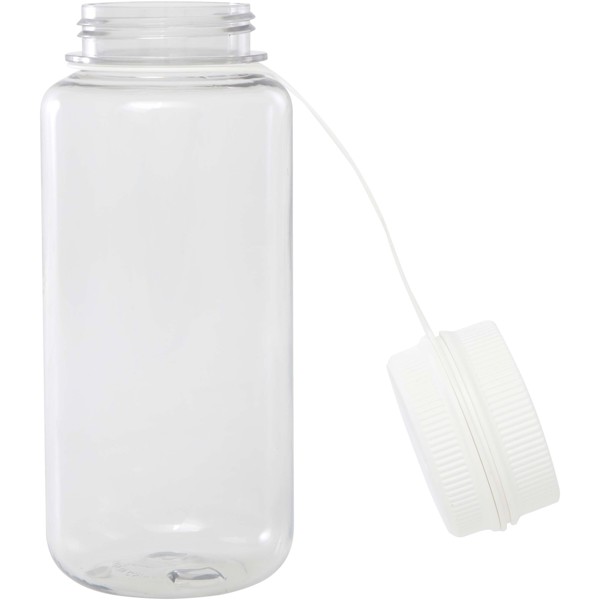 Ryder 900 ml RCS certified RPET sport bottle with multi-function lid - White