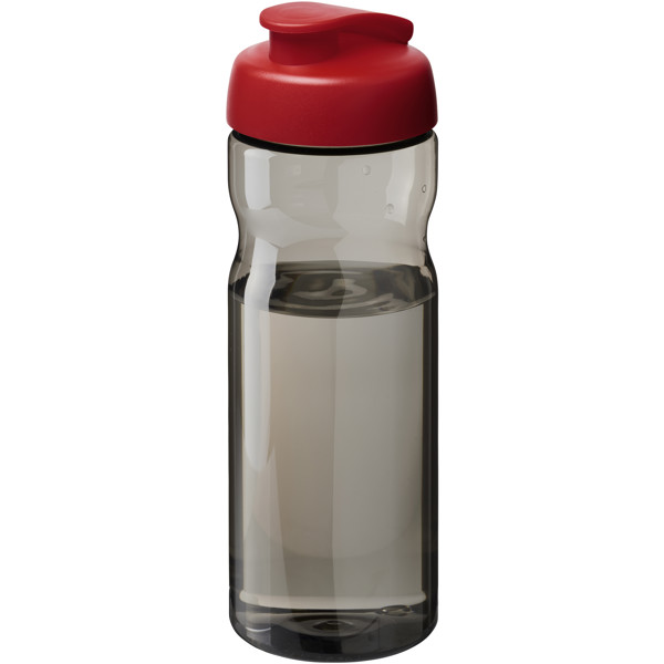H2O Active® Eco Base 650 ml flip lid sport bottle - Red / Charcoal