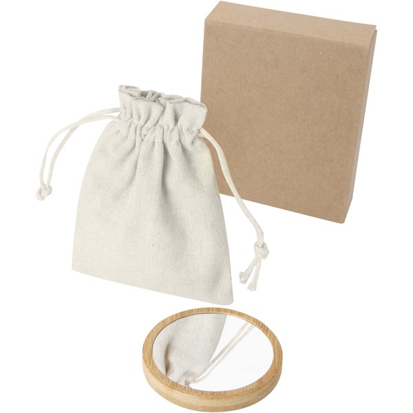 Lustre bamboo mirror