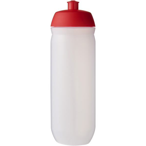 HydroFlex™ 750 ml squeezy sport bottle - Red / Transparent White