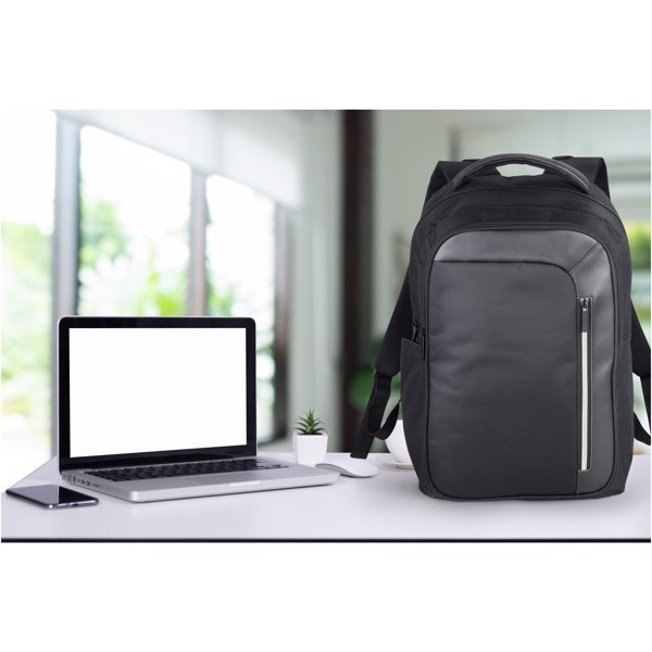 Vault RFID 15\" laptop backpack 16L - Black