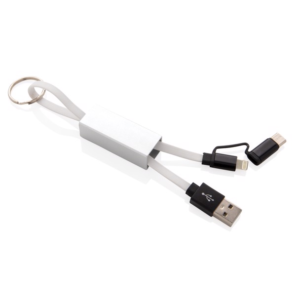 Moderní kabel 3 v 1 - Bílá