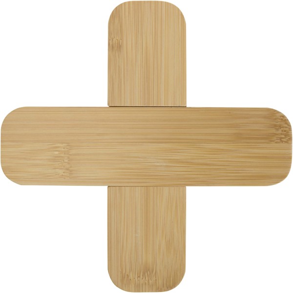 Croc bamboo trivet - large