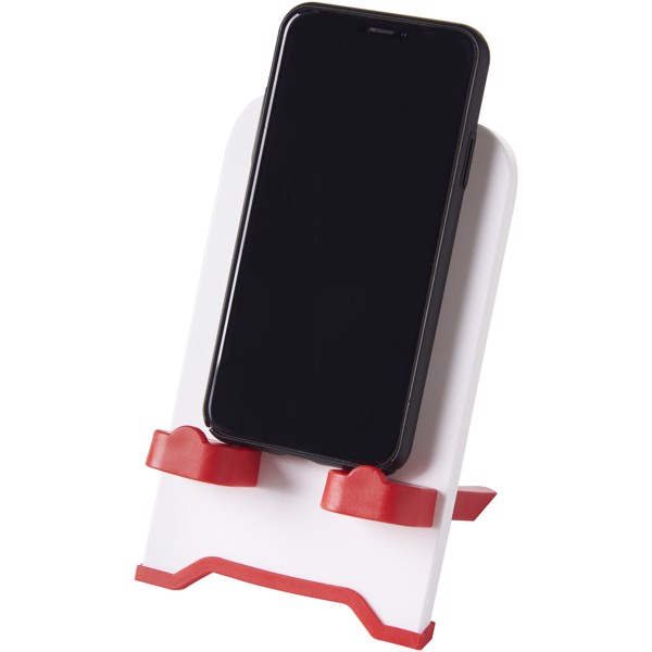Stojánek na telefon The Dok - Červená s efektem námrazy / Bílá