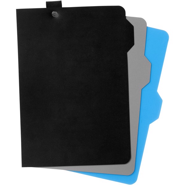 Alpha notebook with page dividers