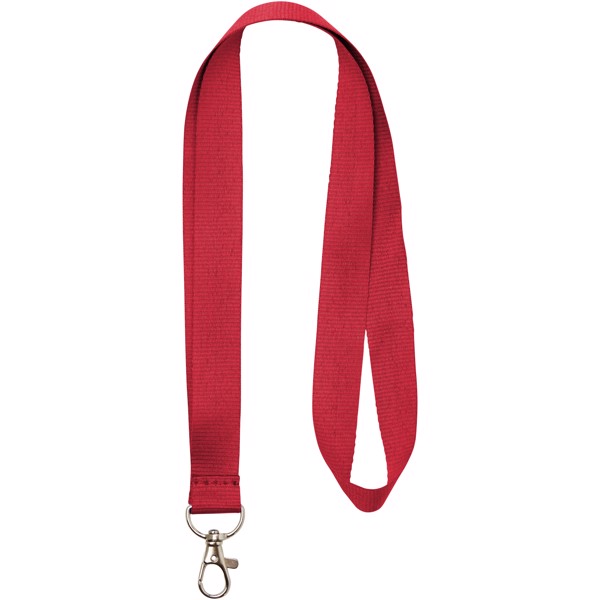 Lanyard con mosquetón práctico "Impey" - Rojo