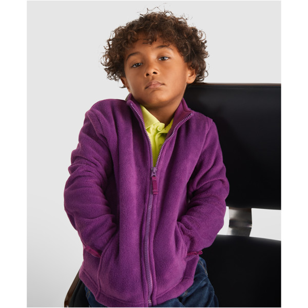 Artic kids full zip fleece jacket - Red / 4