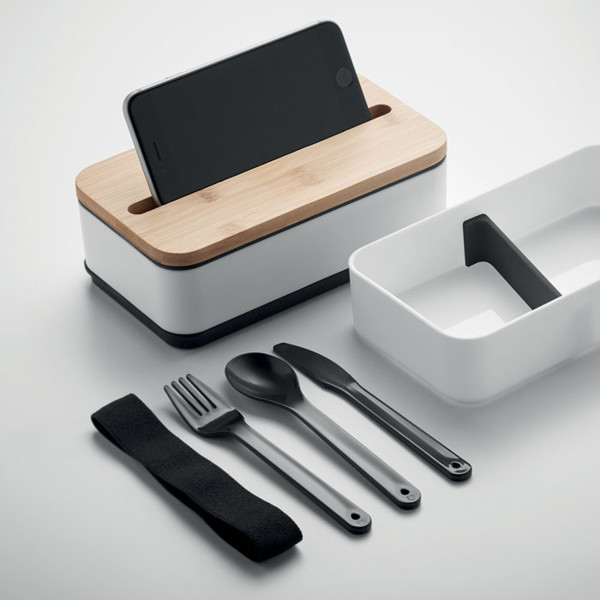 PP lunch box Wint - White