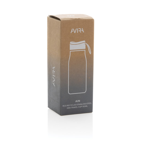 Avira Ain RCS Re-steel 150ML mini travel bottle - White