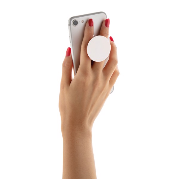 Stick 'n Hold phone stand - White