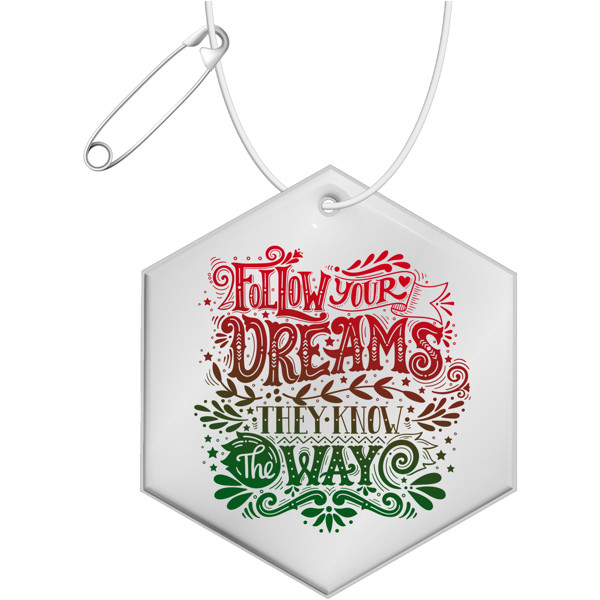 RFX™ H-12 hexagon reflective PVC hanger - White