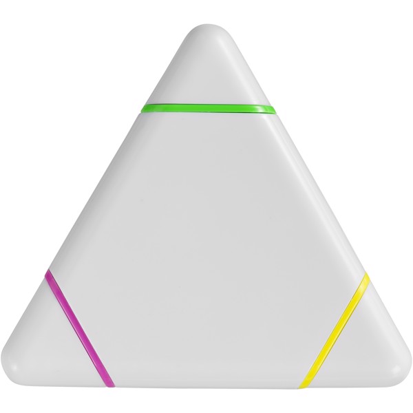 Bermudian triangle-shaped highlighter - White