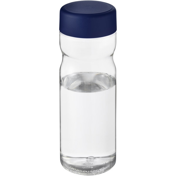 H2O Active® Base Tritan™ 650 ml screw cap water bottle - Transparent Clear / Blue