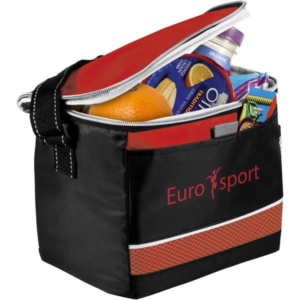 Sportovní termotaška Levy - Červená s efektem námrazy / Černá