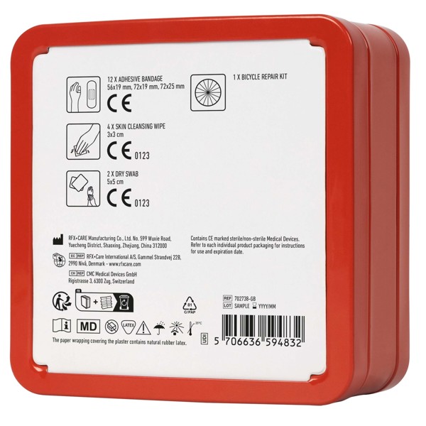 MyKit bike repair tin kit - Red