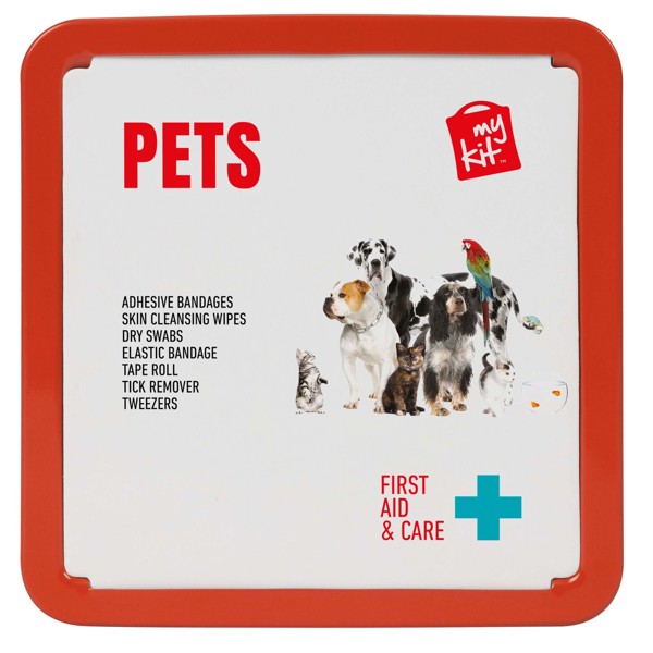 MyKit First Aid pet tin kit - Red
