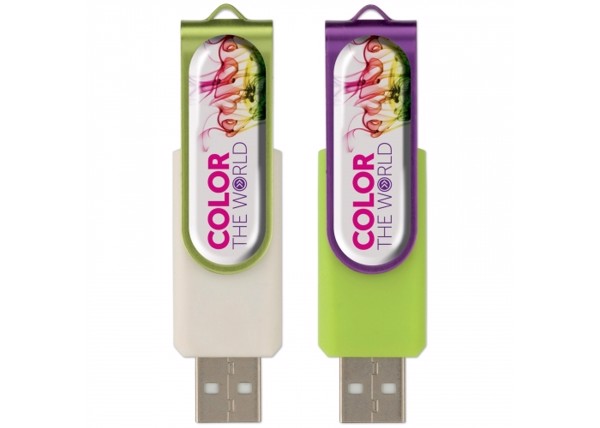 USB flash drive twister with doming 16GB - Combination