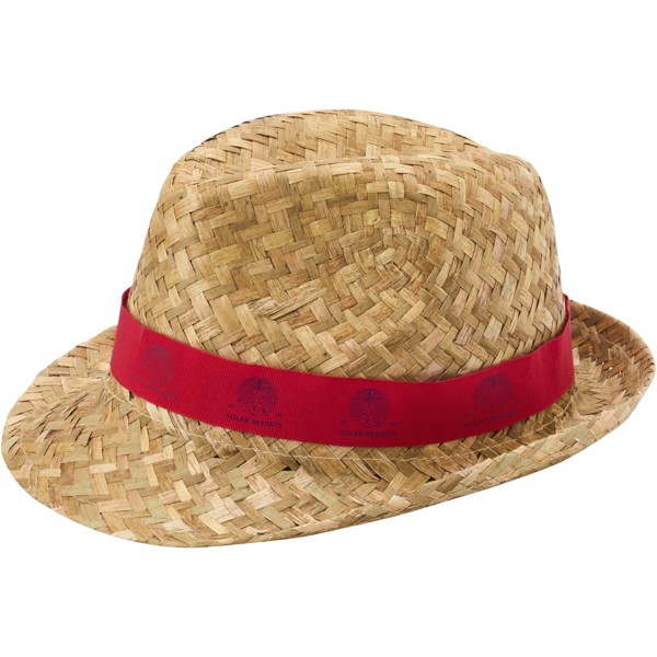 Pricus straw hat - Red / Natural