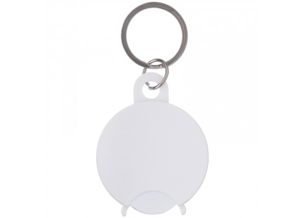 Coin keychain - White