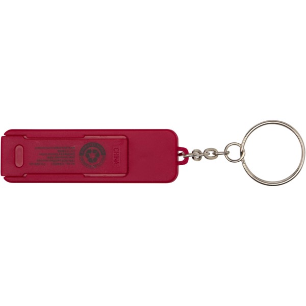 Aggia recycled plastic phone stand with fidget toy - Red