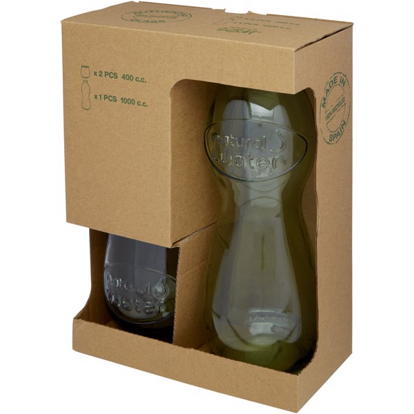 Brisa 3-piece recycled glass set