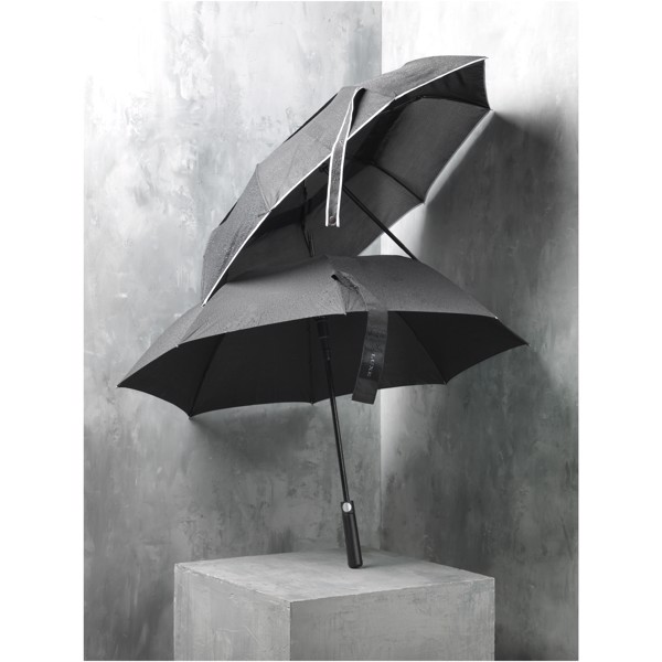 Riverside 23" auto open windproof umbrella - Solid black