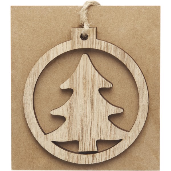 Natall wooden tree ornament