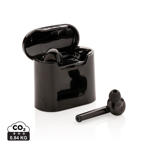 Liberty wireless earbuds in charging case - Black