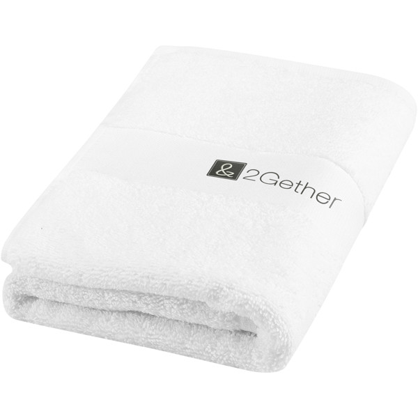 Charlotte 450 g/m² cotton towel 50x100 cm - White