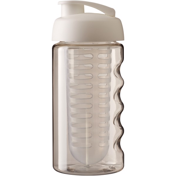 H2O Active® Bop 500 ml flip lid sport bottle & infuser - Transparent / White