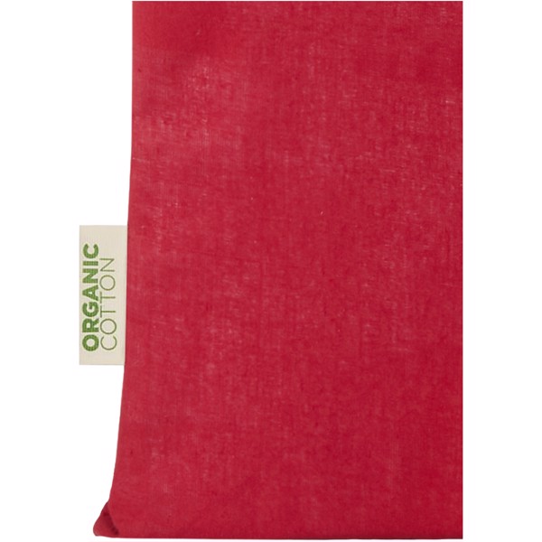 Orissa 140 g/m² organic cotton tote bag 7L - Red