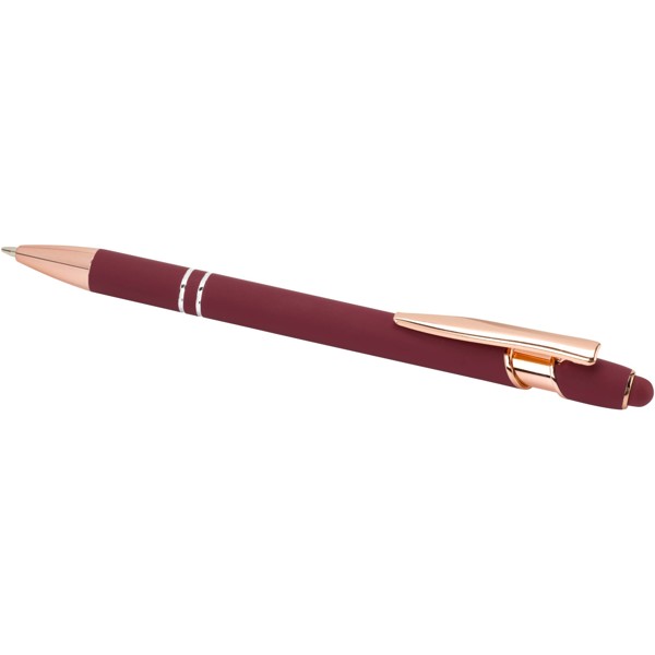 Nanna ballpoint pen with rose gold finish (blue ink) - Burgundy