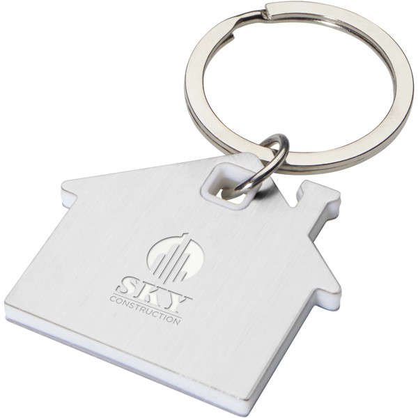 Nook house-shaped keychain - White