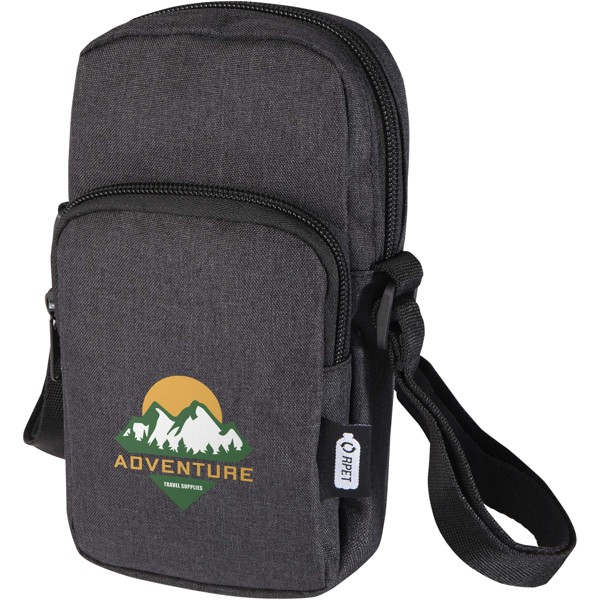 Ross GRS recycled phone pouch - Heather Charcoal