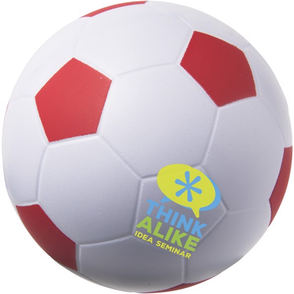 Balón de fútbol antiestrés "Football" - Rojo / Blanco