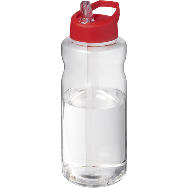 H2O Active® Big Base 1 litre spout lid sport bottle - Red