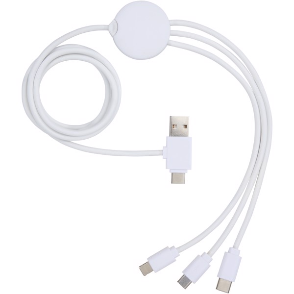 Cable de carga 5 en 1 con aditivo antibacteriano "Pure"