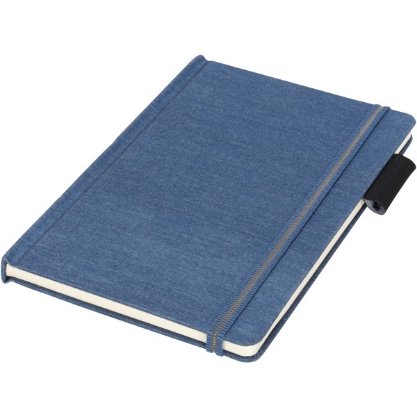 Látkový notebook Jeans, A5 - Světle modrá