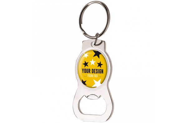 Opener keyring metal Doming