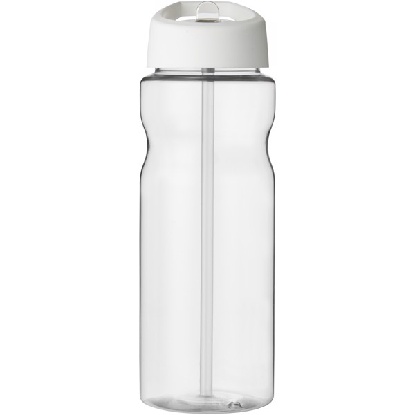 H2O Active® Base Bidón deportivo con tapa con boquilla de 650 ml - Transparente / Blanco