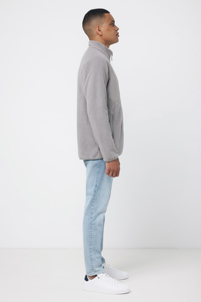 IQONIQ Talung recycled polyester microfleece zip through - Storm Grey / XXXL