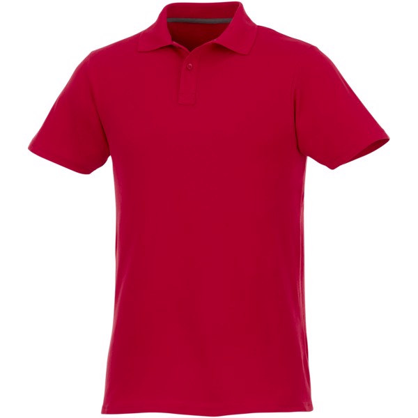 Pánská polokošile s krátkým rukávem Helios - Červená s efektem námrazy / 3XL