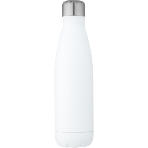 Cove 500 ml RCS certified recycled stainless steel vacuum insulated bottle - White