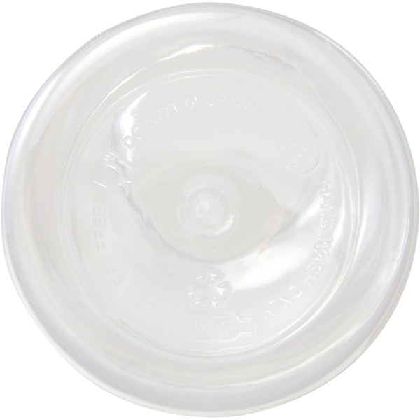 Oregon 400 ml RCS certified recycled plastic water bottle with carabiner - White