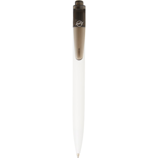 Thalaasa ocean-bound plastic ballpoint pen (black ink) - Transparent Black / White