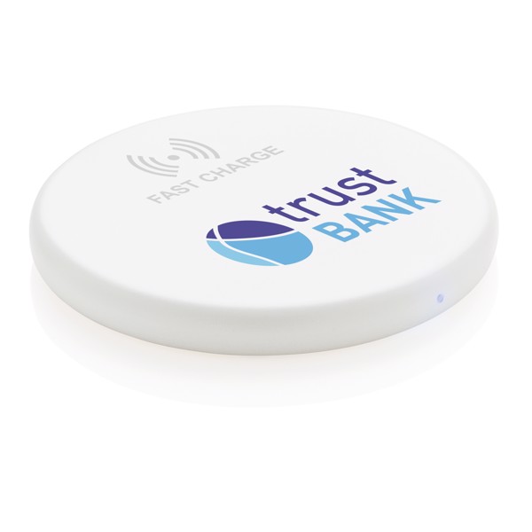 Wireless 10W fast charging pad - White