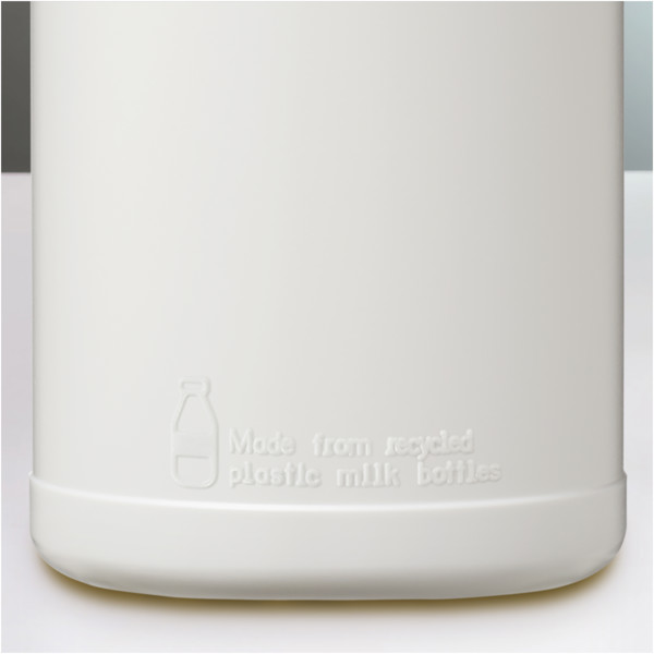 Baseline 500 ml recycled sport bottle with flip lid - White / Red