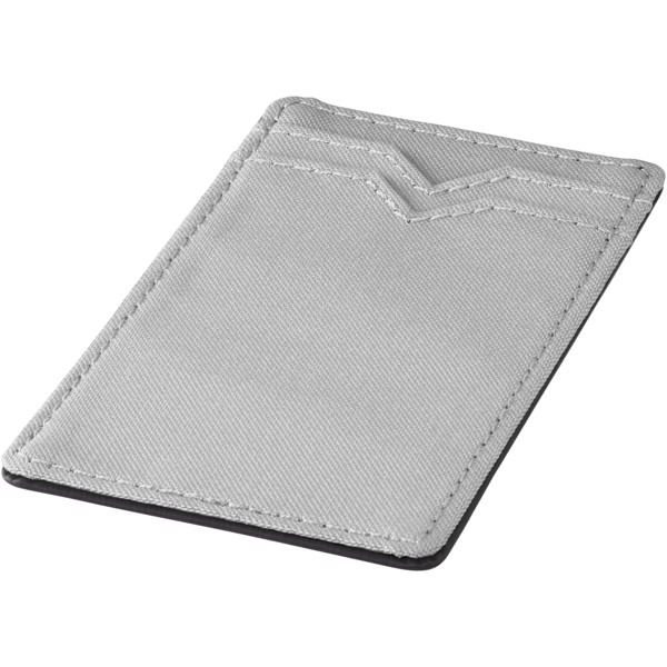 Eye dual pocket RFID smartphone wallet - Silver